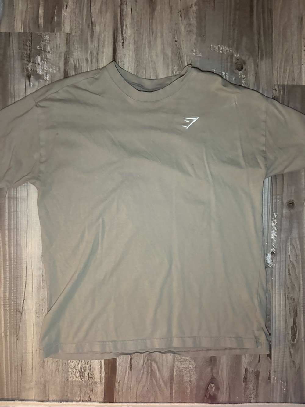 GYMSHARK Women’s Crew Neck T-Shirt in Light Khaki